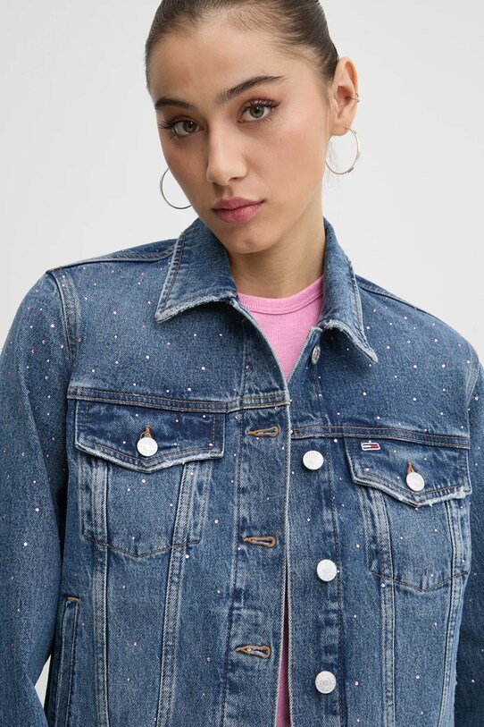 Джинсова куртка Tommy Jeans блакитний DW0DW19781