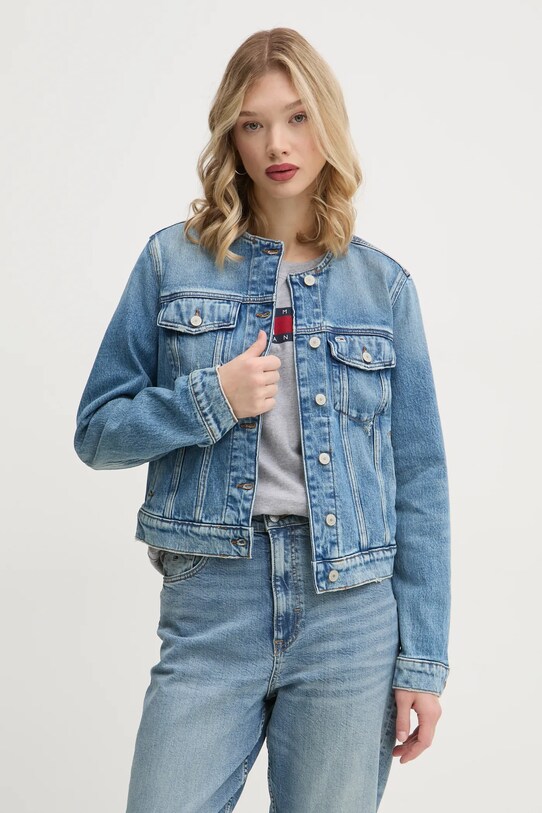 Tommy Jeans geacă din denim albastru DW0DW19783