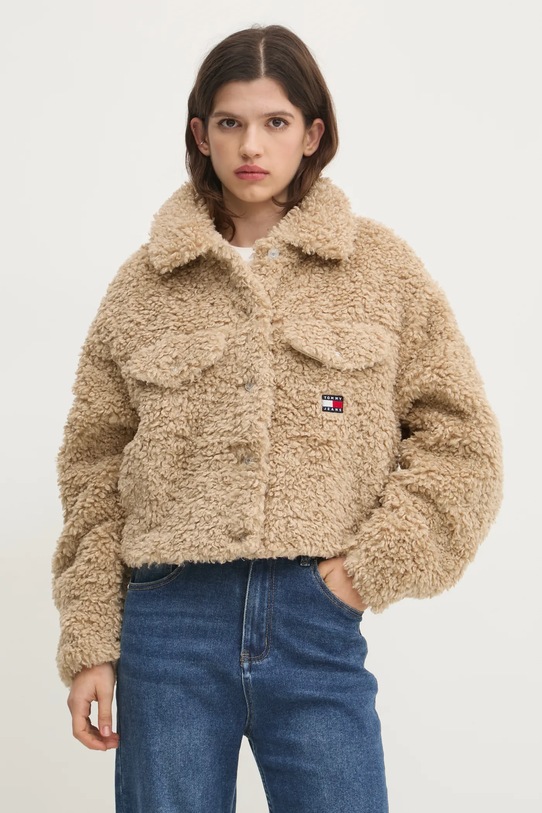 Tommy Jeans geacă bej DW0DW19905