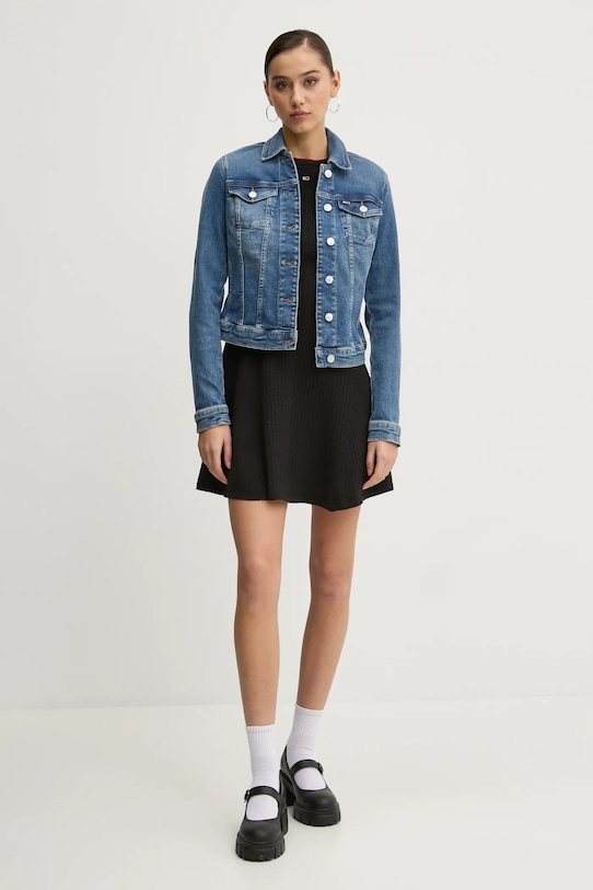 Tommy Jeans geacă din denim DW0DW20158 albastru SS25