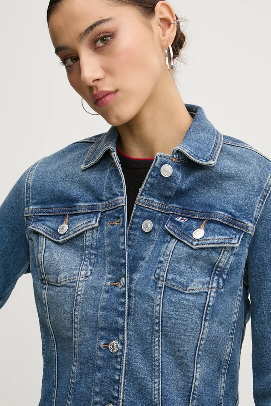 Джинсова куртка Tommy Jeans блакитний DW0DW20158