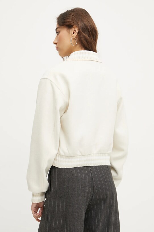 Îmbrăcăminte Tommy Jeans geaca din amestec de lana DW0DW20165 bej