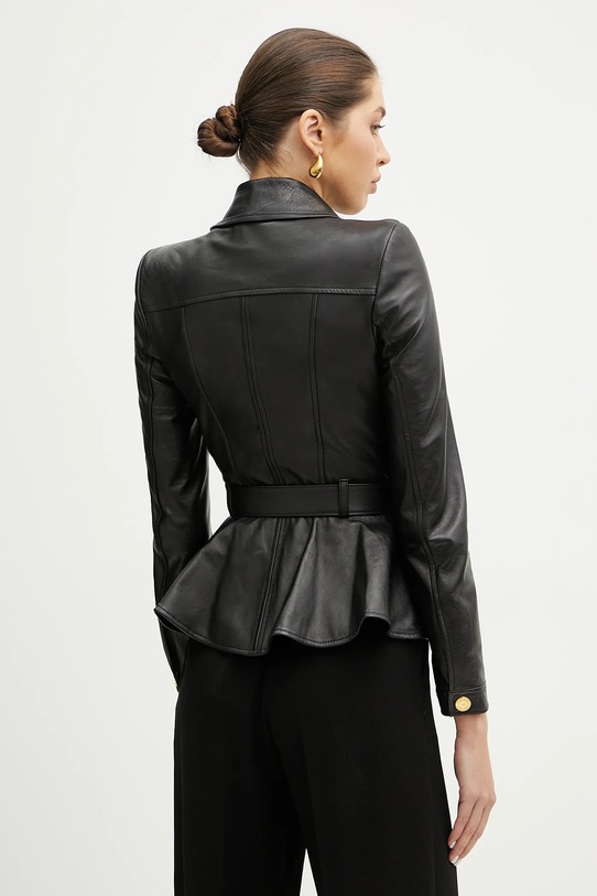 Îmbrăcăminte Elisabetta Franchi geaca de piele GD46Z51E2 negru