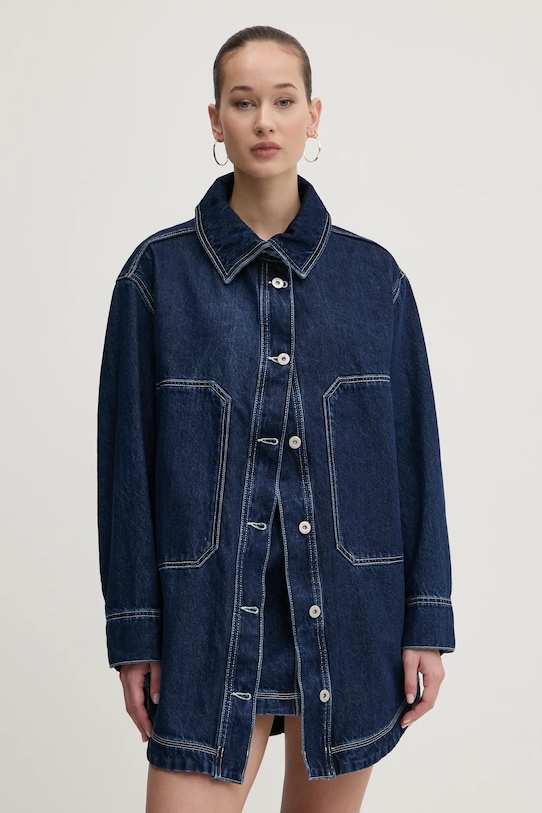 Jeans srajca Hugo Blue Dolg mornarsko modra 50531741