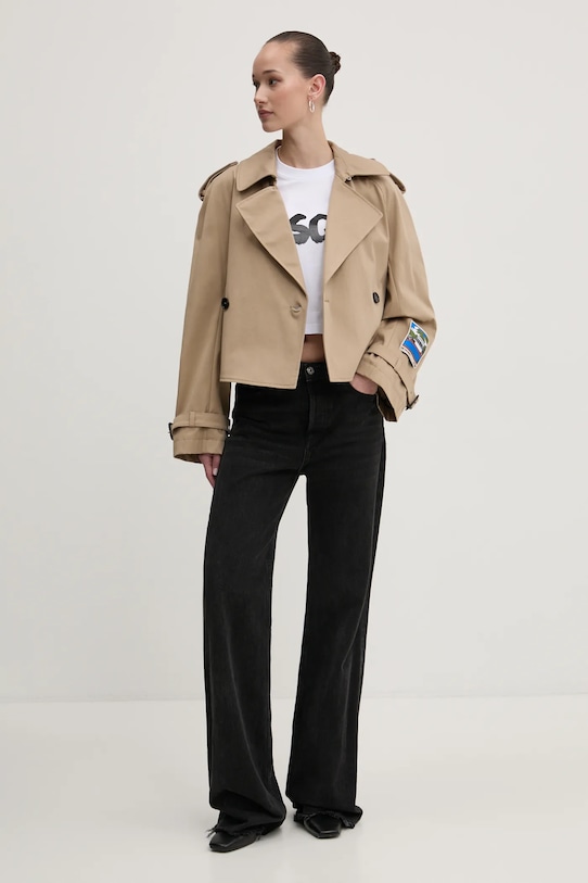 Тренч MSGM 3841MDC07.257138 бежевый SS25