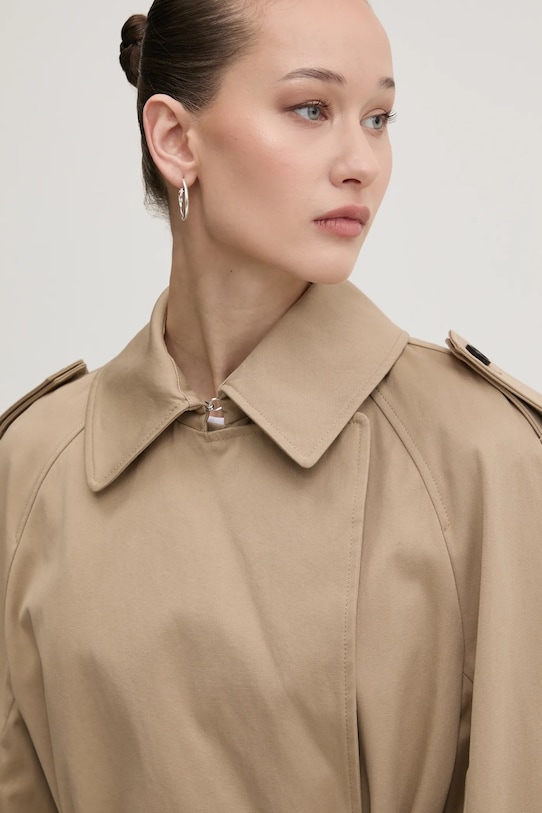 Тренч MSGM бежевый 3841MDC07.257138