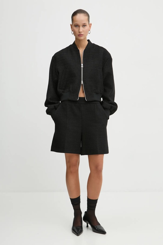 Куртка-бомбер HUGO 50530992 чорний SS25