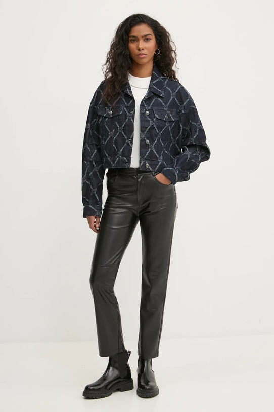 Rifľová bunda HUGO 50530300 tmavomodrá SS25