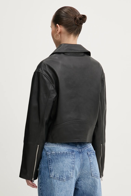 Одяг Шкіряна куртка HUGO 50533803 чорний