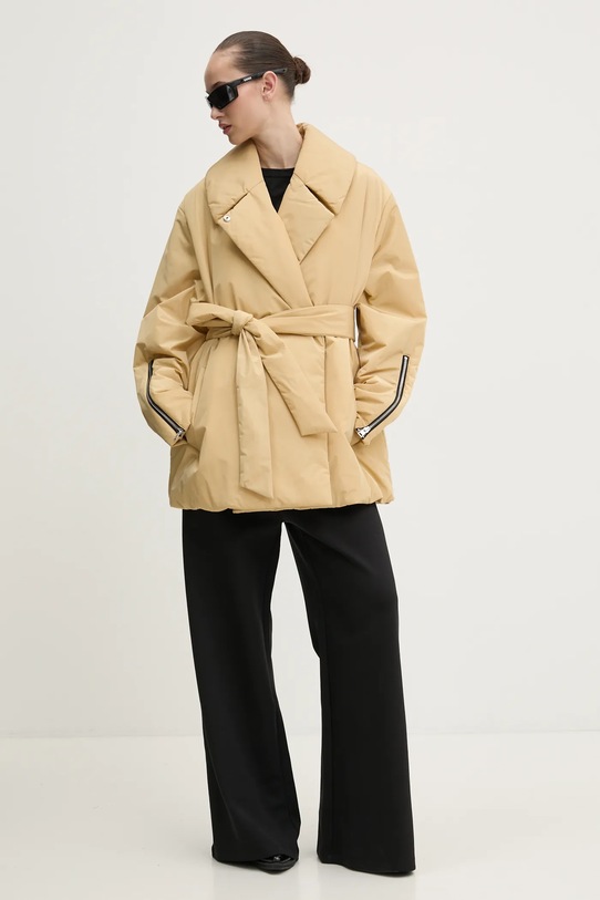 HUGO rövid kabát 50541393 bézs SS25