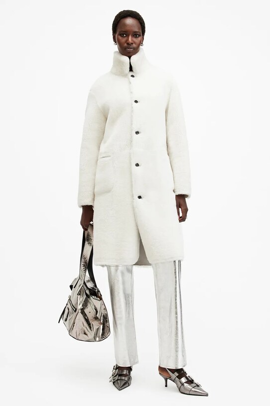 AllSaints palton cu doua fete SERRA W119LB