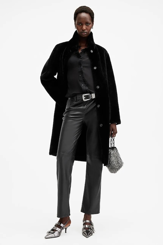 AllSaints palton cu doua fete SERRA W119LB