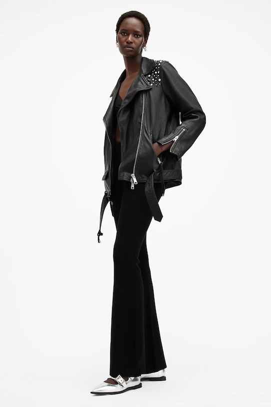 AllSaints geaca de piele BILLIE EMB W137LB