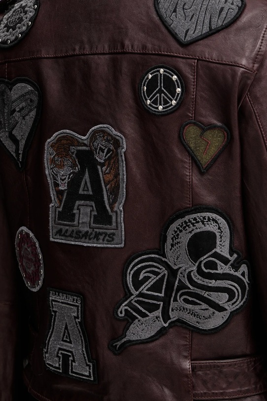 Δερμάτινo jacket AllSaints COLLEGE W138LB
