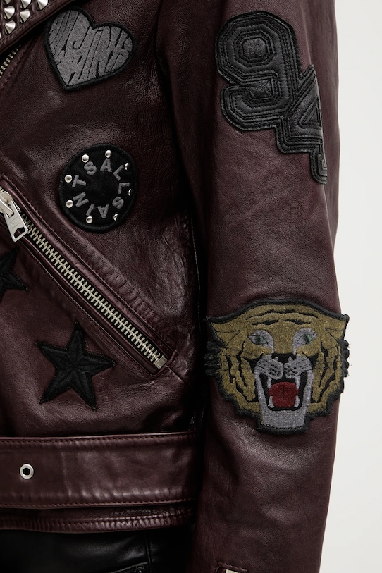 Usnjena biker jakna AllSaints COLLEGE W138LB