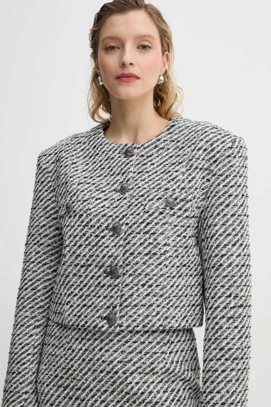 Gestuz sacou din lana alb 10909601