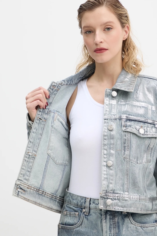 Gestuz kurtka jeansowa 10909680 niebieski