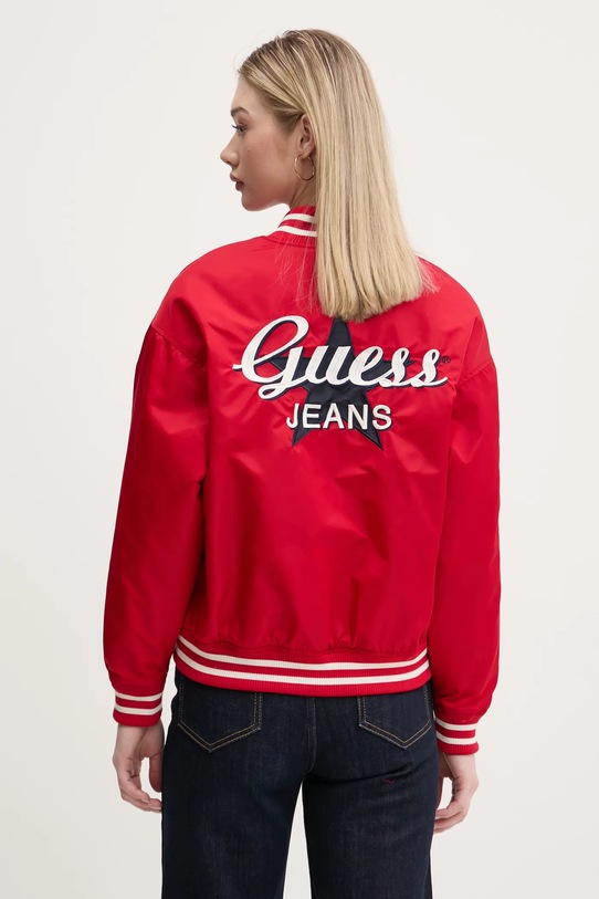 Abbigliamento Guess Jeans giacca bomber W5RL43.WHAA2 rosso