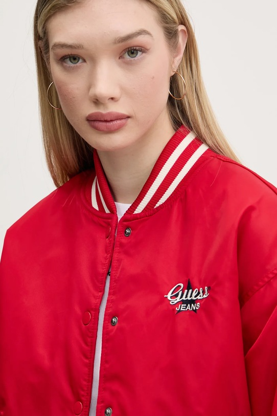 Guess Jeans giacca bomber rosso W5RL43.WHAA2