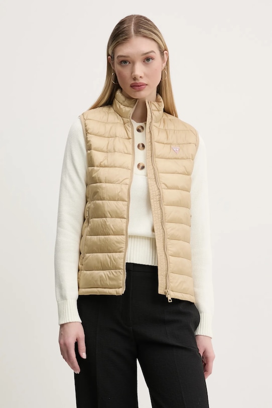 Guess Jeans vesta cu captuseala bej W5RN55.WHAB2