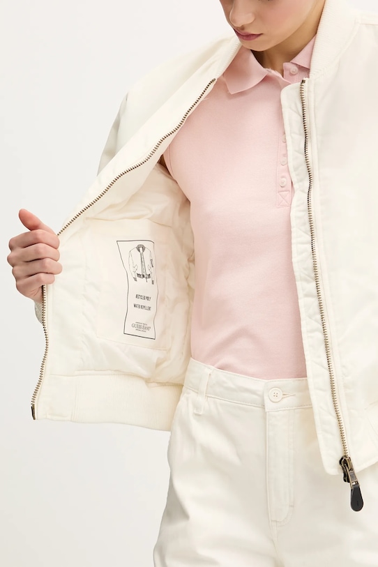 Куртка-бомбер Guess Jeans W5RL81.WHAA2 бежевий