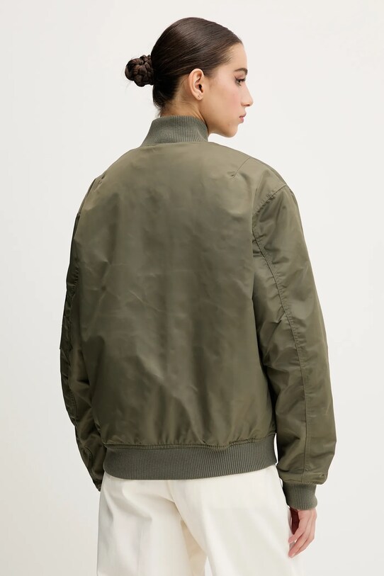 Odzież Guess Jeans kurtka bomber W5RL81.WHAA2 zielony