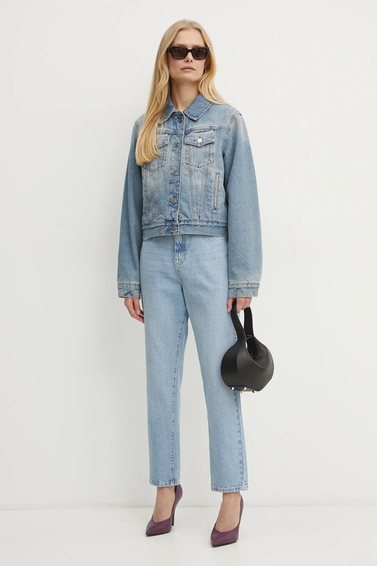 Джинсова куртка Victoria Beckham 1125DJK006006A блакитний SS25