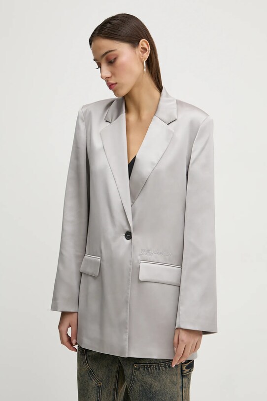 Karl Lagerfeld Jeans marynarka tkanina szary A1W14041