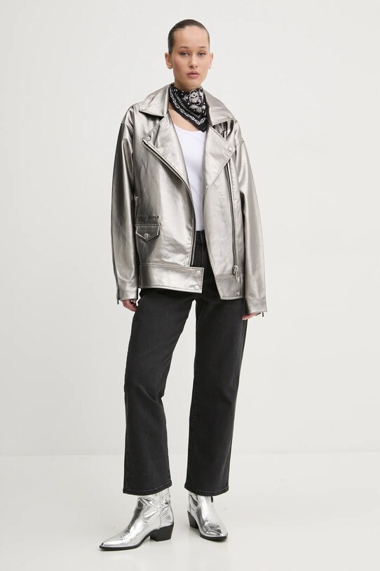 Bunda Karl Lagerfeld Jeans A1W15013 strieborná SS25