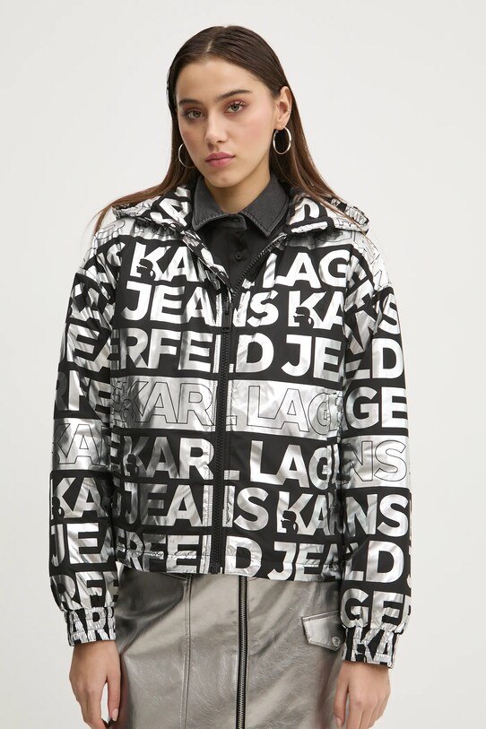 Karl Lagerfeld Jeans geaca argintiu A1W15016