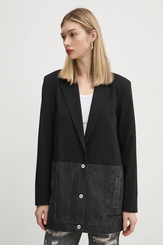 Sako Karl Lagerfeld Jeans látka čierna A1W14021