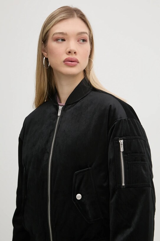 Karl Lagerfeld Jeans geacă bomber negru A1W15010