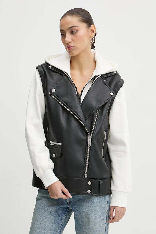 Bunda Karl Lagerfeld Jeans nezateplené černá A1W15012