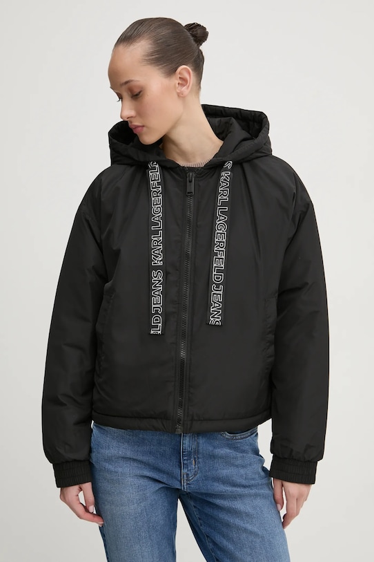 Karl Lagerfeld Jeans kurtka pozostałe czarny A1W15015
