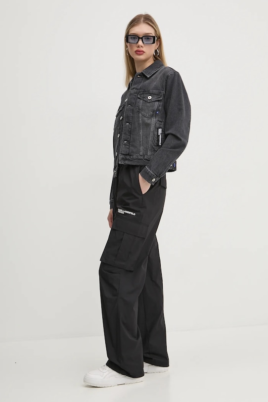 Rifľová bunda Karl Lagerfeld Jeans A1W14012 sivá SS25