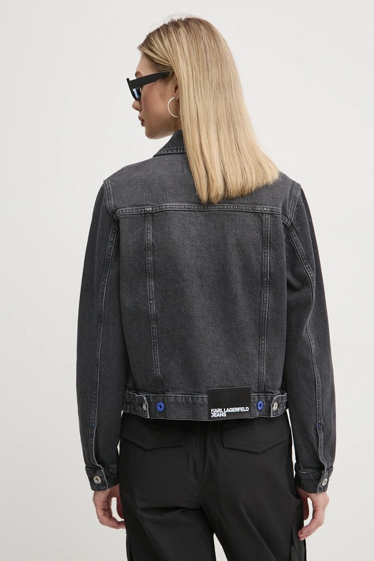 Oblečenie Rifľová bunda Karl Lagerfeld Jeans A1W14012 sivá