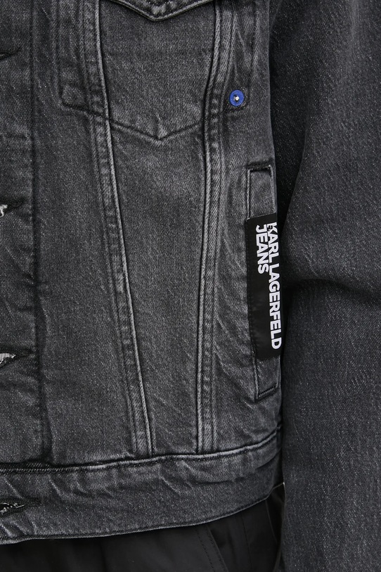 Rifľová bunda Karl Lagerfeld Jeans A1W14012 sivá