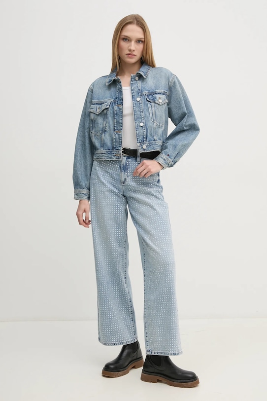Tommy Hilfiger kurtka jeansowa WW0WW43731 niebieski SS25