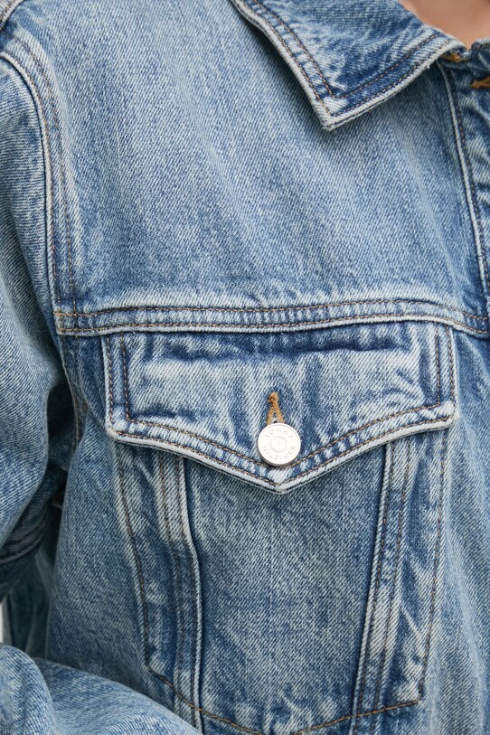 Tommy Hilfiger kurtka jeansowa WW0WW43731 niebieski