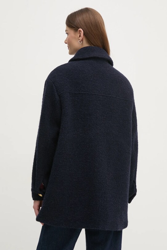Odzież Tommy Hilfiger płaszcz WW0WW43762 granatowy