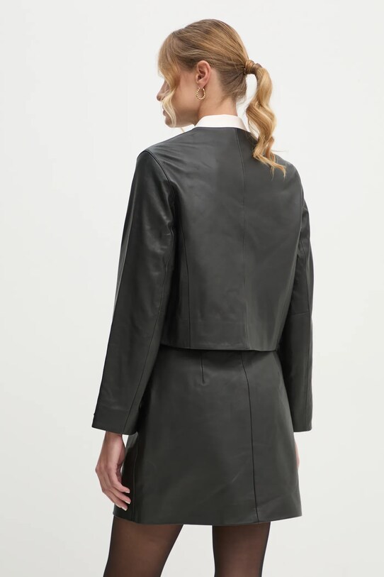 Odzież Tommy Hilfiger kurtka skórzana WW0WW43781 czarny