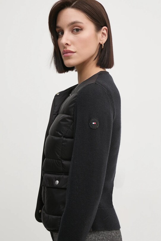 Пуховая куртка с примесью шерсти Tommy Hilfiger чёрный WW0WW44343