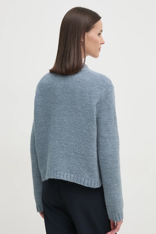 Îmbrăcăminte Tommy Hilfiger cardigan din amestec de lana WW0WW44473 albastru