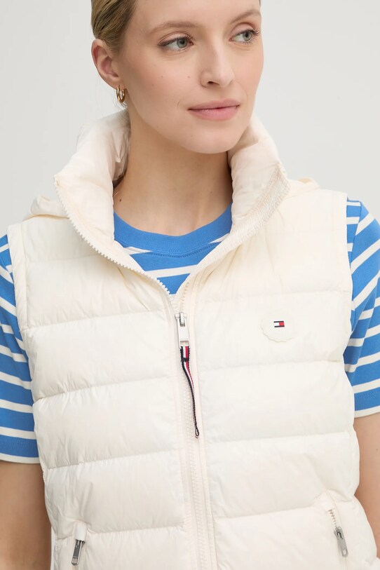 Пуховая безрукавка Tommy Hilfiger бежевый WW0WW43773