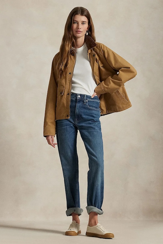 Oblečenie Bavlnená bunda Polo Ralph Lauren 211924352 béžová