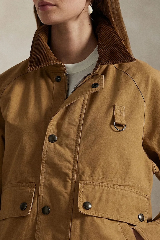 Bavlnená bunda Polo Ralph Lauren béžová 211924352