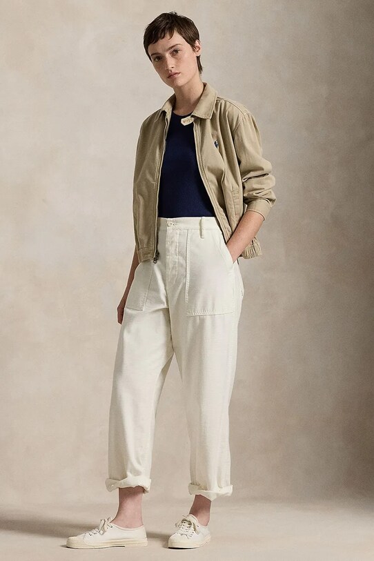 Abbigliamento Polo Ralph Lauren giacca in cotone 211934952 beige