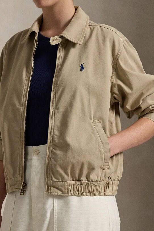 Polo Ralph Lauren giacca in cotone beige 211934952