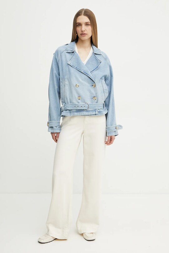 BOSS Orange geaca jeans 50539077 albastru SS25