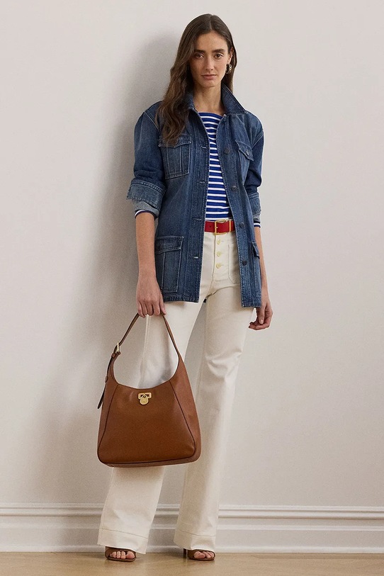 Lauren Ralph Lauren kurtka jeansowa niebieski 200957686